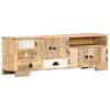 vidaXL TV Cabinet Natural Mango Wood Solid Mango Wood Medium TV Cabinet
