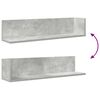 vidaXL Wall Shelf Concrete gray Engineered wood Medium Reversible