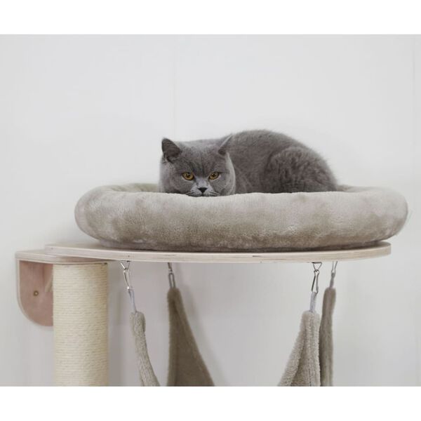 Kerbl Cat Tree Taupe Wood and Plush 62.2 in tall Cat Tree Other