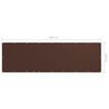 vidaXL Balcony Screen Brown 47.2x157.5" Oxford Fabric