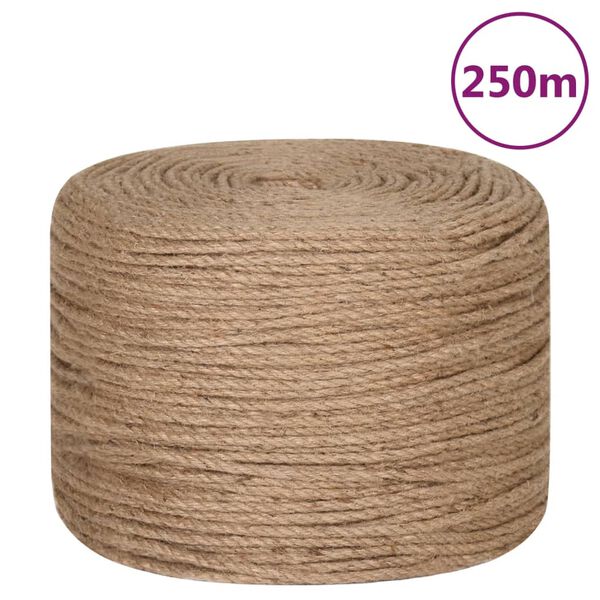 vidaXL Jute Rope 820.2 ' Long 0.31 " Thick