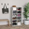 vidaXL Shoe Rack Concrete Grey Engineered Wood Medium Shoe Rack