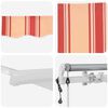 vidaXL Retractable Awning Yellow and Orange 157.48 x 118.11 in