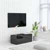 vidaXL TV Stand High Gloss Black 31.5"x13.4"x11.8" Engineered Wood