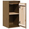 vidaXL Wall Cabinet Set of 2 Honey Brown Solid Pine Wood Medium