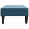 vidaXL Footstool Blue Velvet (100% polyester), plywood, foam Medium