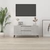 vidaXL TV Cabinet Concrete Grey Engineered Wood 40.2x17.5x19.7 in