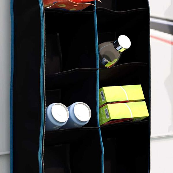 vidaXL Storage Bag with Storage Black and Blue 55.12 x 16.93 in Oxford