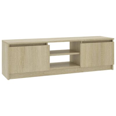 vidaXL TV Stand Sonoma Oak 47.2"x11.8"x14" Engineered Wood