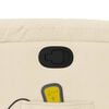 vidaXL Massage Recliner Chair Cream