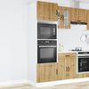 vidaXL Oven Cabinet Set of 2 Artisan oak Engineered wood Compact