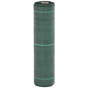 vidaXL Weed Membrane Green with Stripes 100% Polypropylene