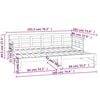 vidaXL Pull-out Day Bed Black Solid pine wood 2x