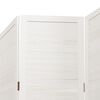 vidaXL Room Divider 3 Panels White Solid Wood Paulownia
