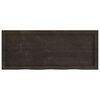 vidaXL Wall Shelf Dark brown Solid oak wood 39.4 x 15.7 in Wall Shelf