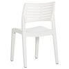vidaXL Garden Chair Set of 2 White Polypropylene Standard Stackable