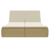 vidaXL Sun Bed Beige