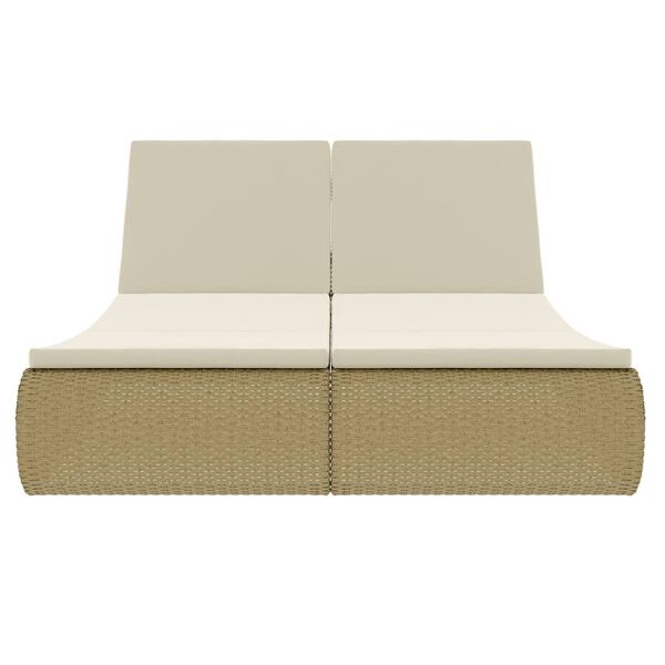 vidaXL Sun Bed Beige