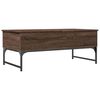 vidaXL Coffee Table Brown Oak Engineered Wood, Metal 39.4x19.7x15.7 in