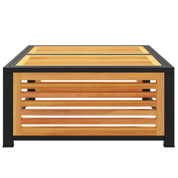 vidaXL Garden Table Brown Solid Acacia wood 26.8x26.8x11.8 in Durable