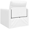 vidaXL Sofa Bed White 29.13 x 30.31 x 31.89 in Artificial Leather