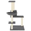 vidaXL Cat Tree Dark Grey Engineered wood 37.4 in tall Durable