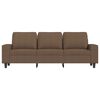 vidaXL 3-Seater Sofa Brown Fabric (100% polyester), metal, textilene