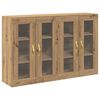 vidaXL Wall Cabinets 2 pcs Artisan Oak 27.36 x 13.39 x 35.43 in