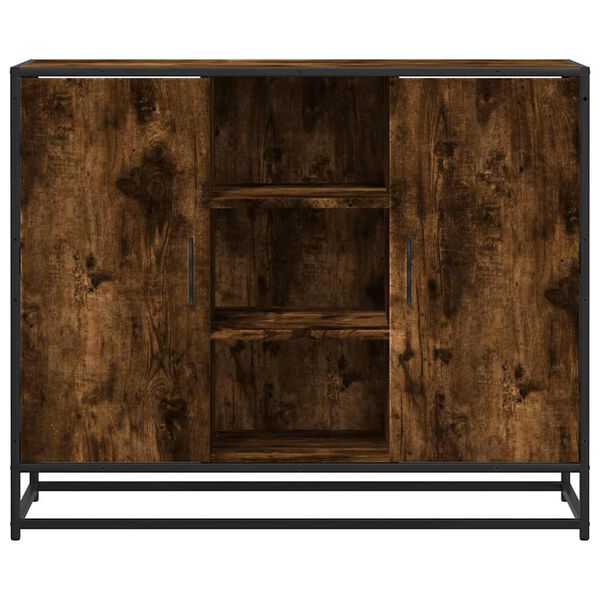 vidaXL Sideboard Smoked oak Engineered wood Medium Sideboard