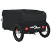 vidaXL Bike Trailer Black 66.1 lb Iron