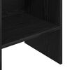vidaXL Book Cabinet Black Oak 15.75 x 13.78 x 70.87 in Engineered Wood