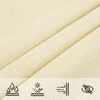vidaXL Sunshade Sail 1.75 oz/ft² Cream 8.2x13.1' HDPE