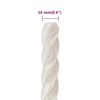 vidaXL Work Rope White 0.63 " 164.0 ' Polypropylene