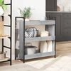 vidaXL Kitchen Trolley Gray Sonoma 27.6"x11.8"x32.3" Engineered Wood