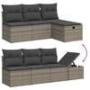 vidaXL Garden Sofa Set Grey, Dark Grey
