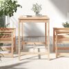 vidaXL Garden Table Natural pine Solid pine wood Small Durable
