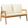vidaXL Garden Bench with Cushion Brown Solid Acacia wood