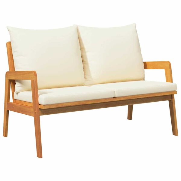 vidaXL Garden Bench with Cushion Brown Solid Acacia wood
