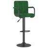 vidaXL Bar Stool Set of 2 Dark Green