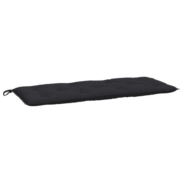 vidaXL Garden Bench Cushion Black 47.2"x19.7"x2.8" Oxford Fabric