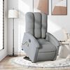 vidaXL Electric Stand Up Massage Recliner Chair Light Gray