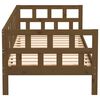 vidaXL Day Bed Honey brown Solid pine wood Standard Convertible
