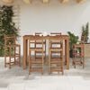 vidaXL Bar Table Natural wood Solid acacia wood 59.1x27.6x41.3 in