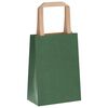 vidaXL Paper Bags 50 pcs with Handles Green 15x8x21 cm