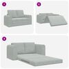 vidaXL Sofa Bed Light Grey 58.27 x 27.95 x 32.68 in Velvet