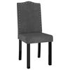 vidaXL Dining Chairs 2 pcs Dark Gray Velvet