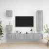 vidaXL TV Cabinet Set Set of 5 Concrete Grey Engineered Wood Large