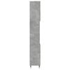 vidaXL Bathroom Cabinet Concrete gray Engineered wood, iron Tall