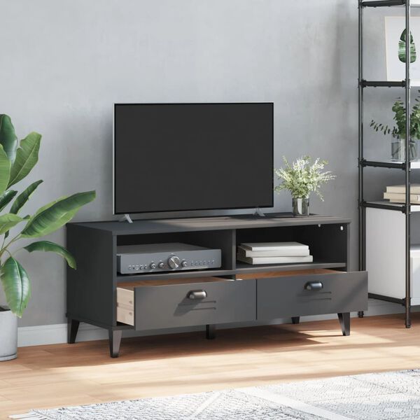 vidaXL TV Stand Anthracite Grey Engineered Wood Medium TV Stand