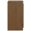 vidaXL Side Cabinet Honey Brown Solid Pinewood Compact Side Cabinet